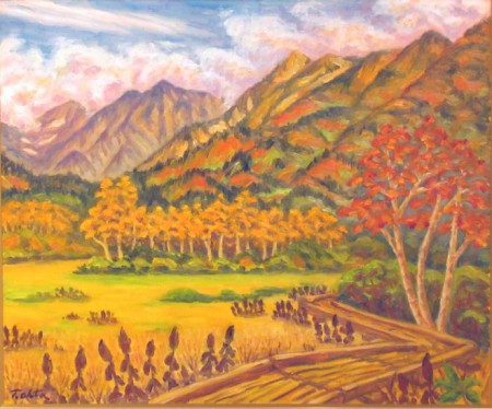 太田篤幸　「栂池自然園秋彩」　F２０